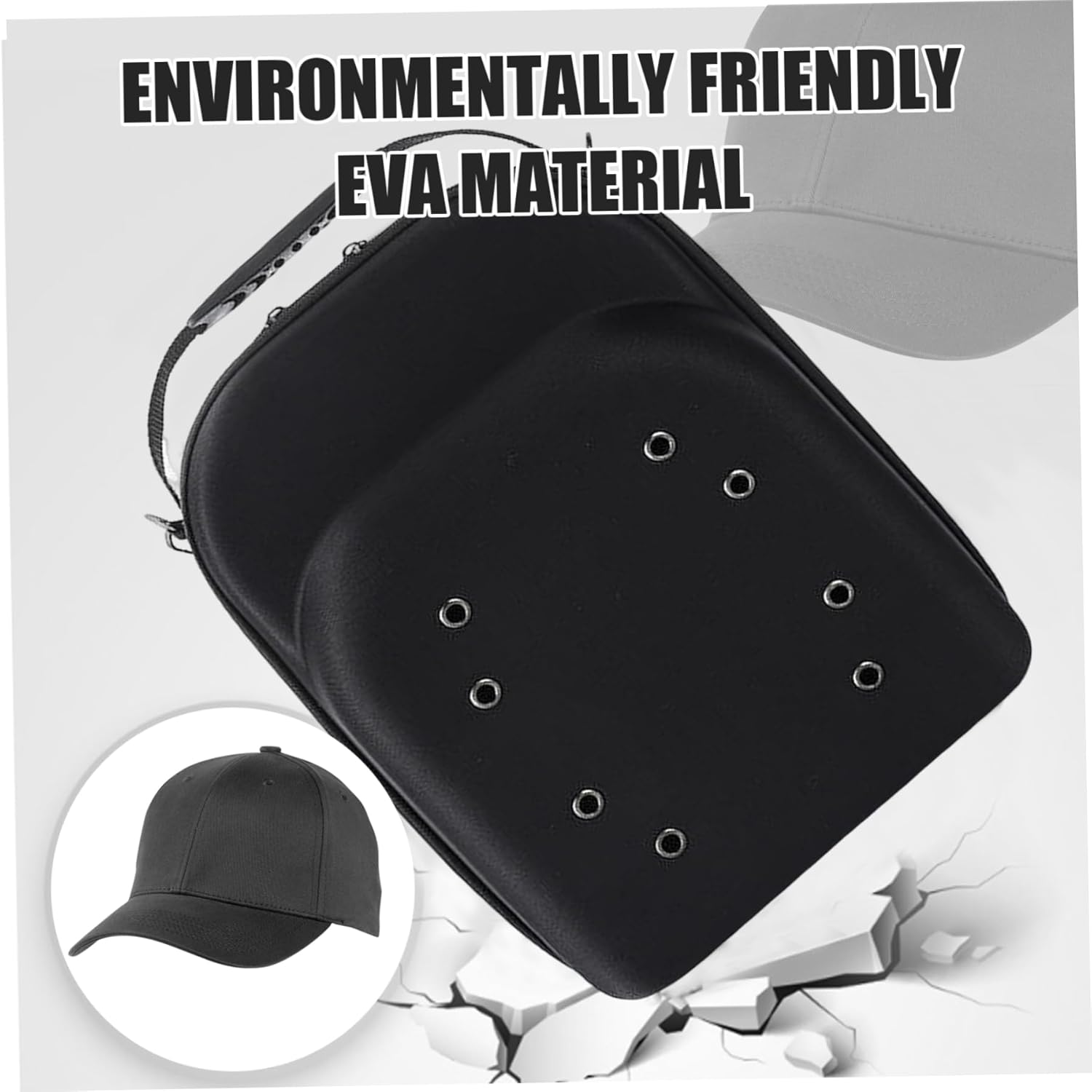 Hat Travel Case for 6 Hat Bag Eva Adjustable Cowboy Hat Travel Case with Shoulder Strap Handle Zipper Hat Boxes Portable Hat Case for Underwear Socks Hat Bag Cowboy Hat Travel Case Hat Boxes