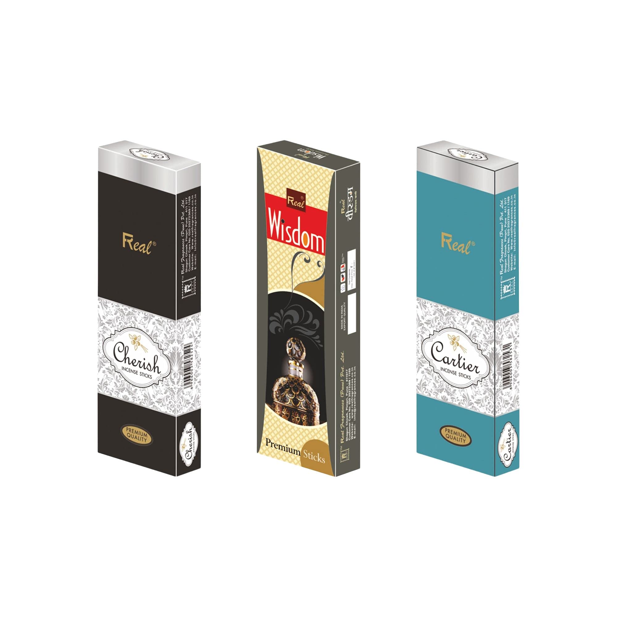 Real Premium Incense Sticks/Scented Agarbatti Combo of 3 Different Fragrances (Cartier Wisdom Cherish) for Pooja,Meditation,Relaxation,Yoga,Aromatic Environment -90gms Each (Pack of 3)-picture-21