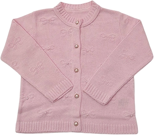 Casaco Casaquinho Cardigan de Tricô Tricot Frio para Bebê Menino e Menina Infantil Luxo