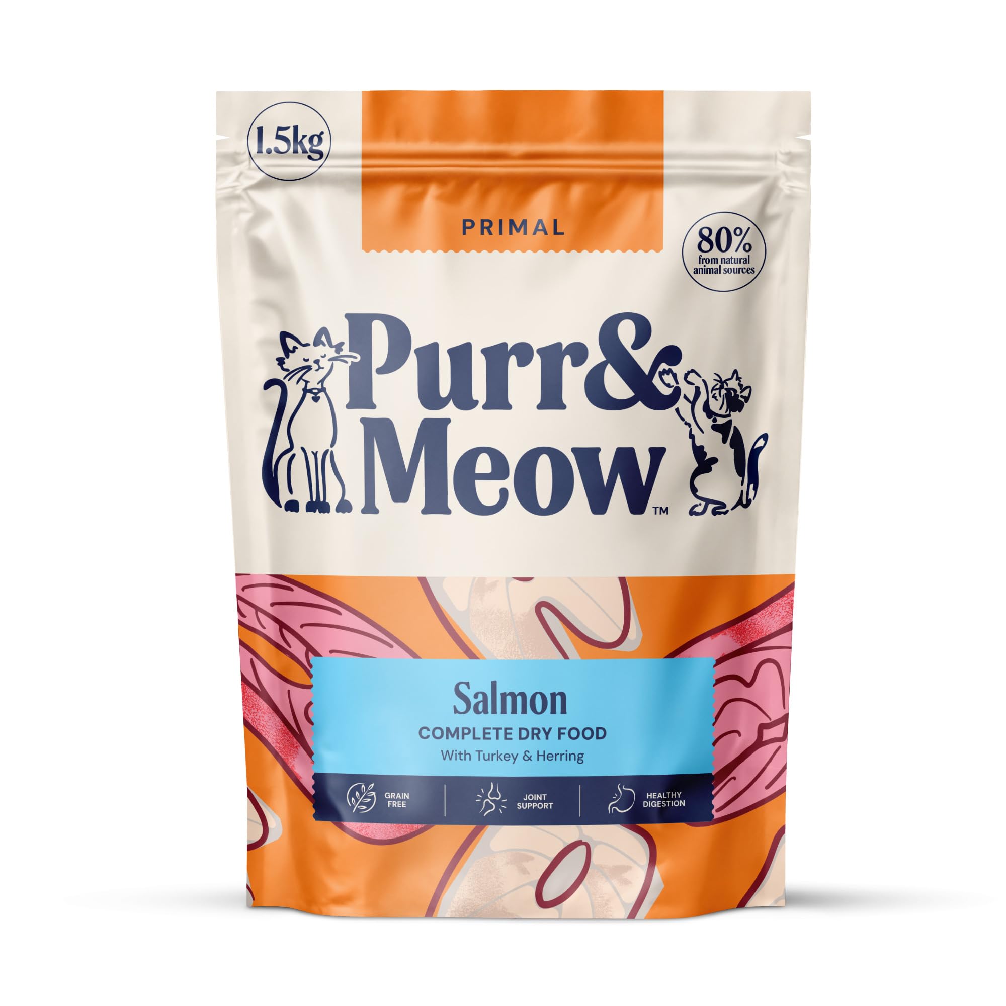 Pooch & Mutt Salmon Primal & Herring Dry Cat Food