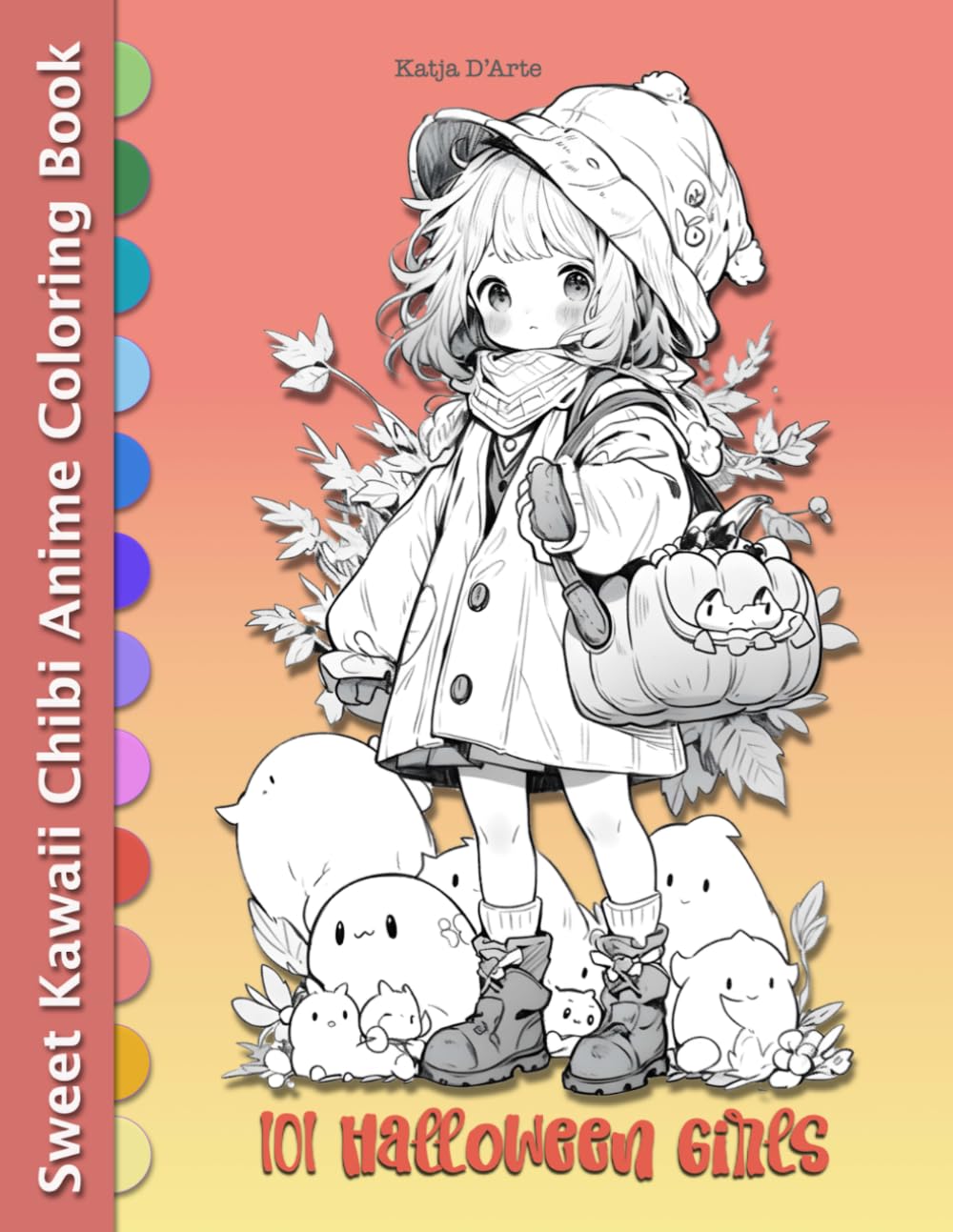101 Halloween Girls: Sweet Kawaii Chibi Anime Coloring Book for Inspiration, Relaxation, Stress Relief and Mindfulness (Kawaii Chibi HALLOWEEN ... of Manga, Anime, Christmas Elves and Fairies)
