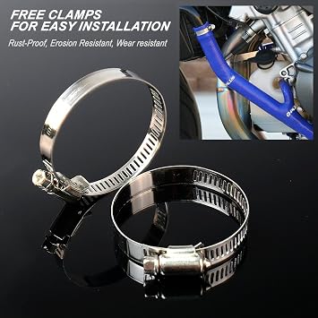 G-PLUS Silicone Radiator Heater Hose Compatible With 1986-1995 Suzuki Samurai Blue