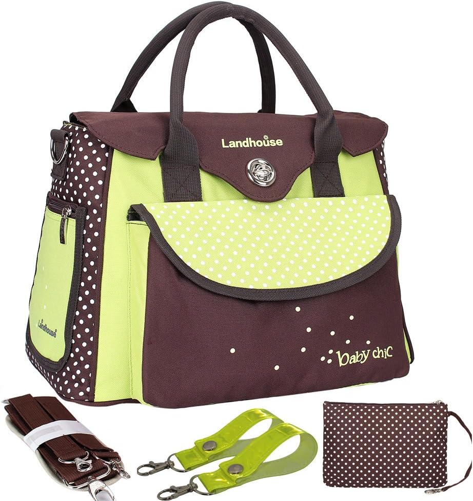 Women's Baby Diaper Nappy Bag Tote Green