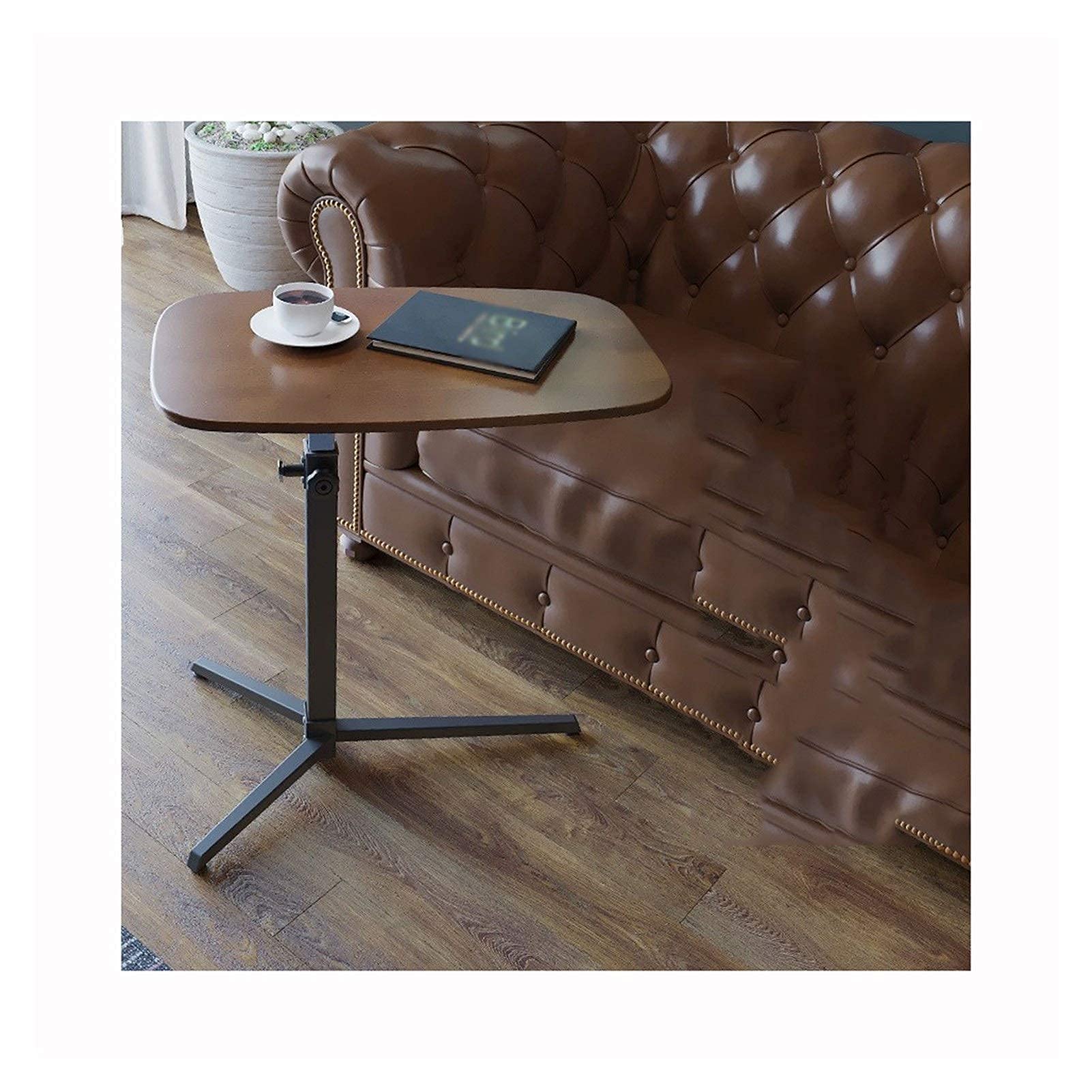 MYUYEE Laptop Table, Height Adjustable Sofa Couch Side Table, Rolling Laptop Stand Home Bedside Laptop Overbed Table