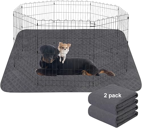 CBBPET Almohadillas lavables para orina de perro, cama para perro, impermeable, antideslizante, almohadillas de entrenamiento para cachorros (72 x