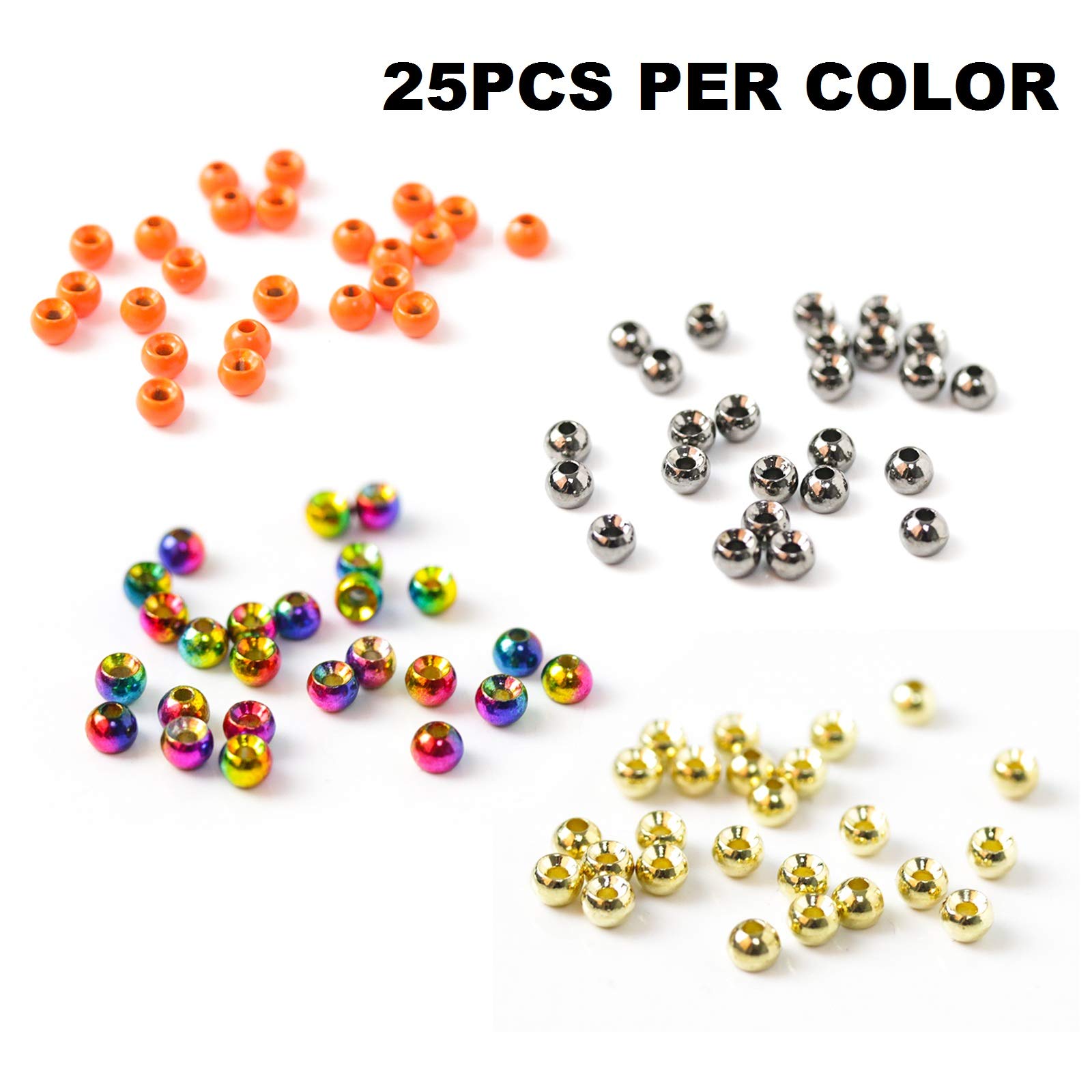 Maxcatch Tungsten Fly Tying Beads Head for Nymph Fishing Fly Tying Materials 100PC/LOT