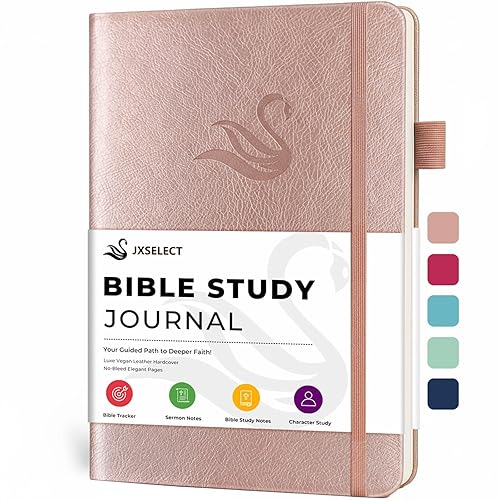 Bible Study Journal for Women – Guided Christian Notebook with