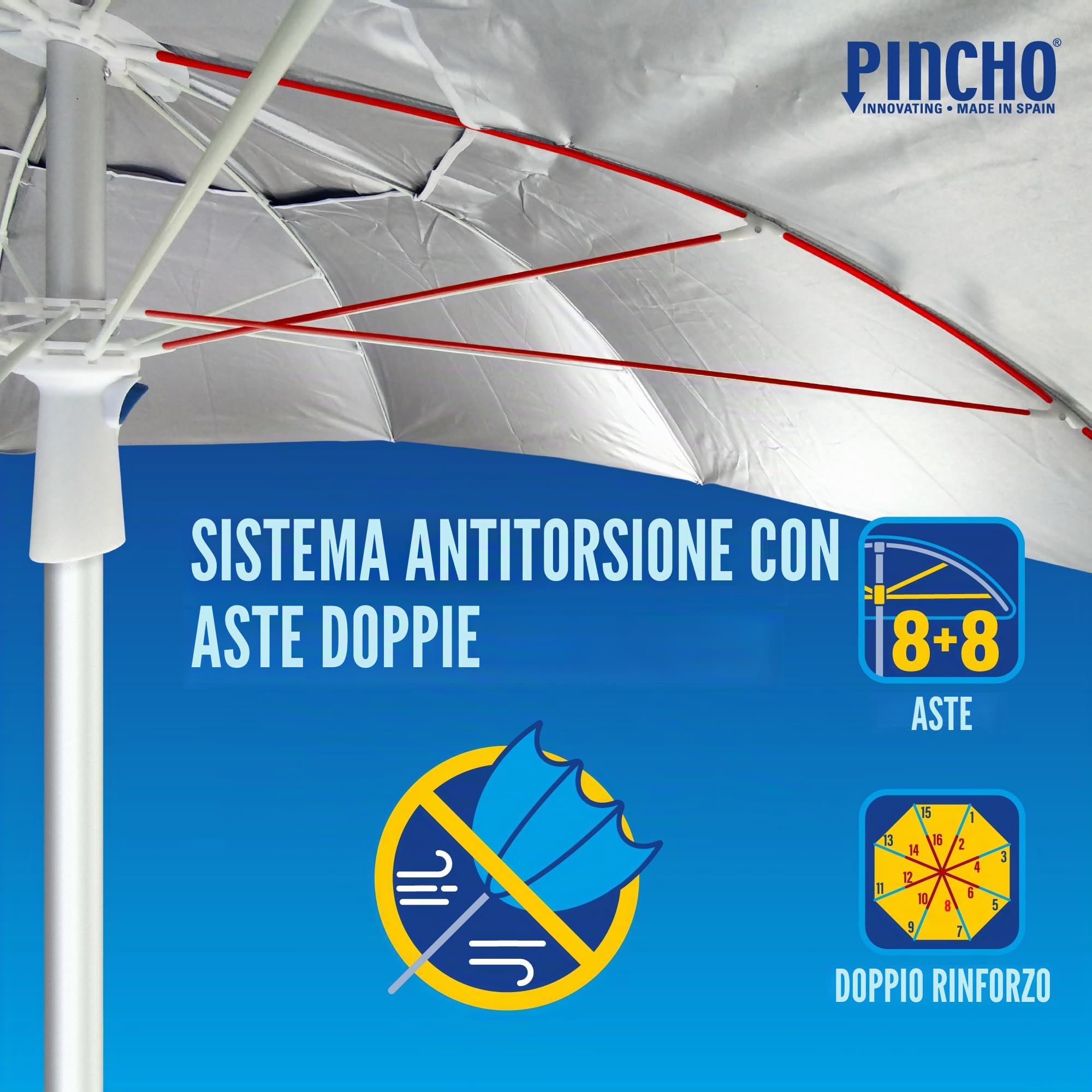 Pincho Moraira 200 cm - Varianti