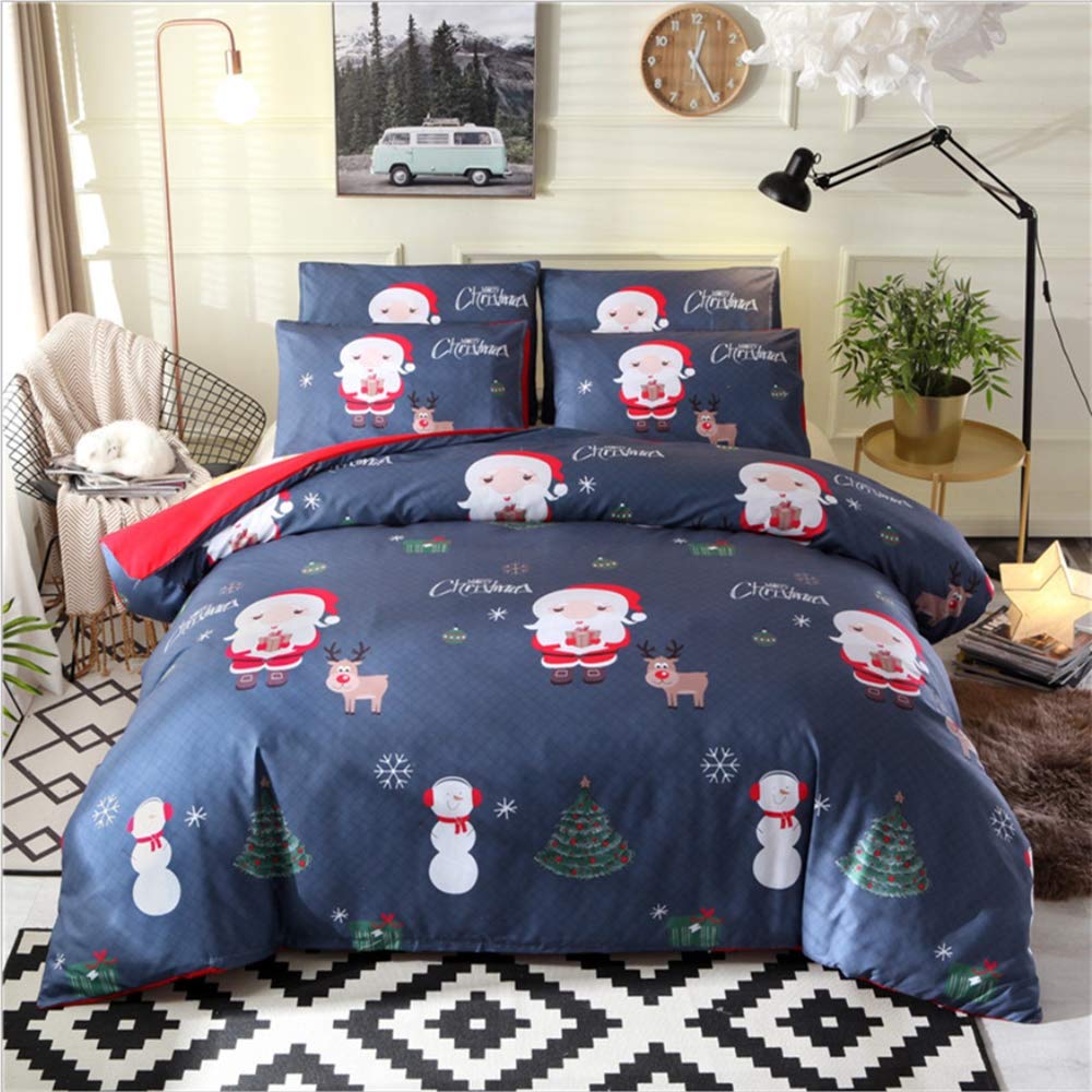Housse de couette Père Noël 220x240 pour réchauffer une chambre triste en hiver