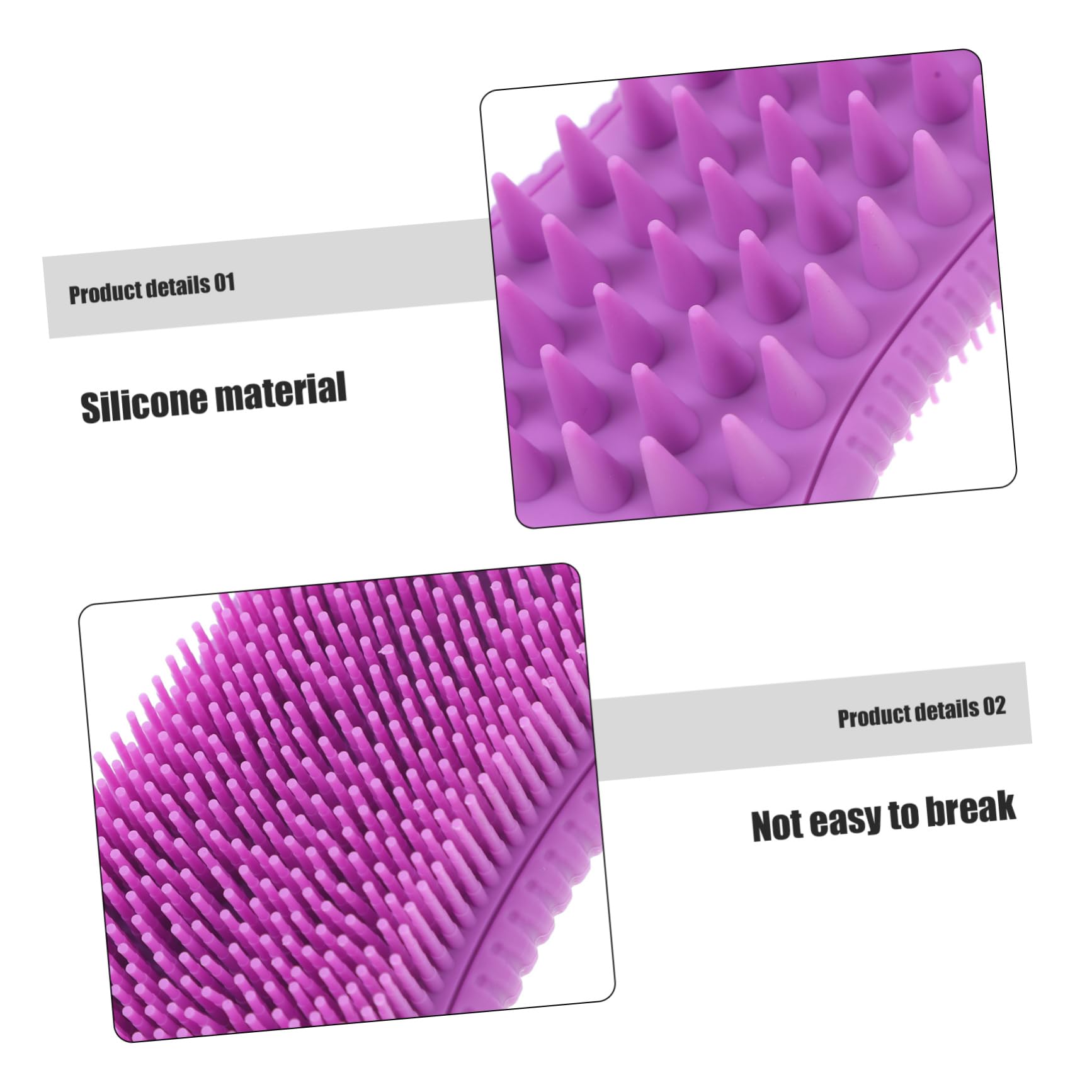 PACKOVE 5piezas Cepillo Masajeador De Cabelludo Exfoliante Para Cabello Húmedo y Seco Estimula La Circulación y Limpieza Profunda Para Baños y Cuidado Del Cabello