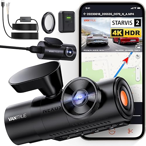 Paquete de 4 artículos Vantrue N4 Pro 4K 3CH + CPL + kit de cableado + control remoto. True 4K Wi-Fi 3 canales, visión nocturna STARVIS 2 IMX678, disponible en Yaxa Colombia