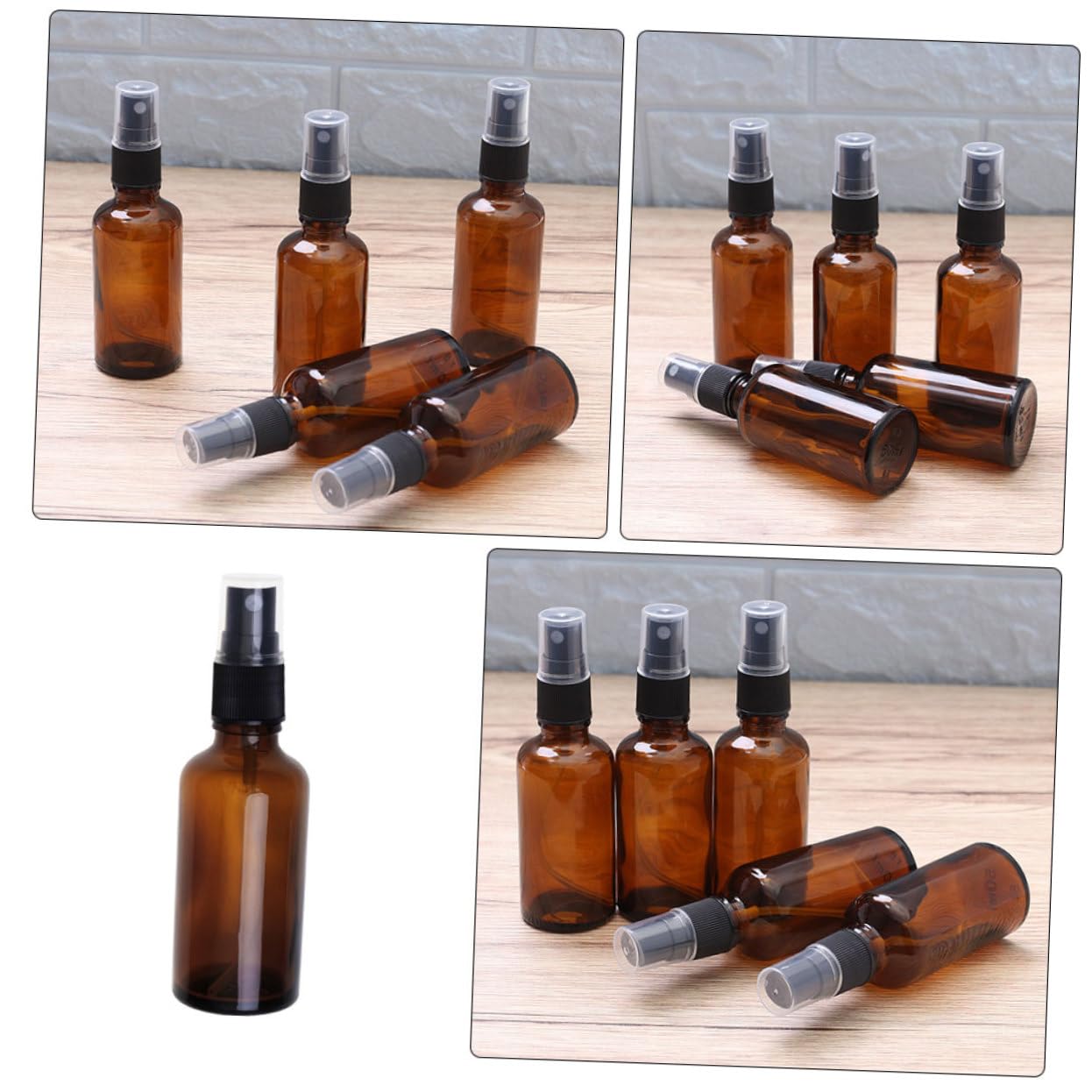 10pezzi Bottigliette Spray Vuote Ricaricabili da Viaggio Flaconi di Profumo Mini per Liquidi Essenziali Contenitori Trasparenti Riutilizzabili