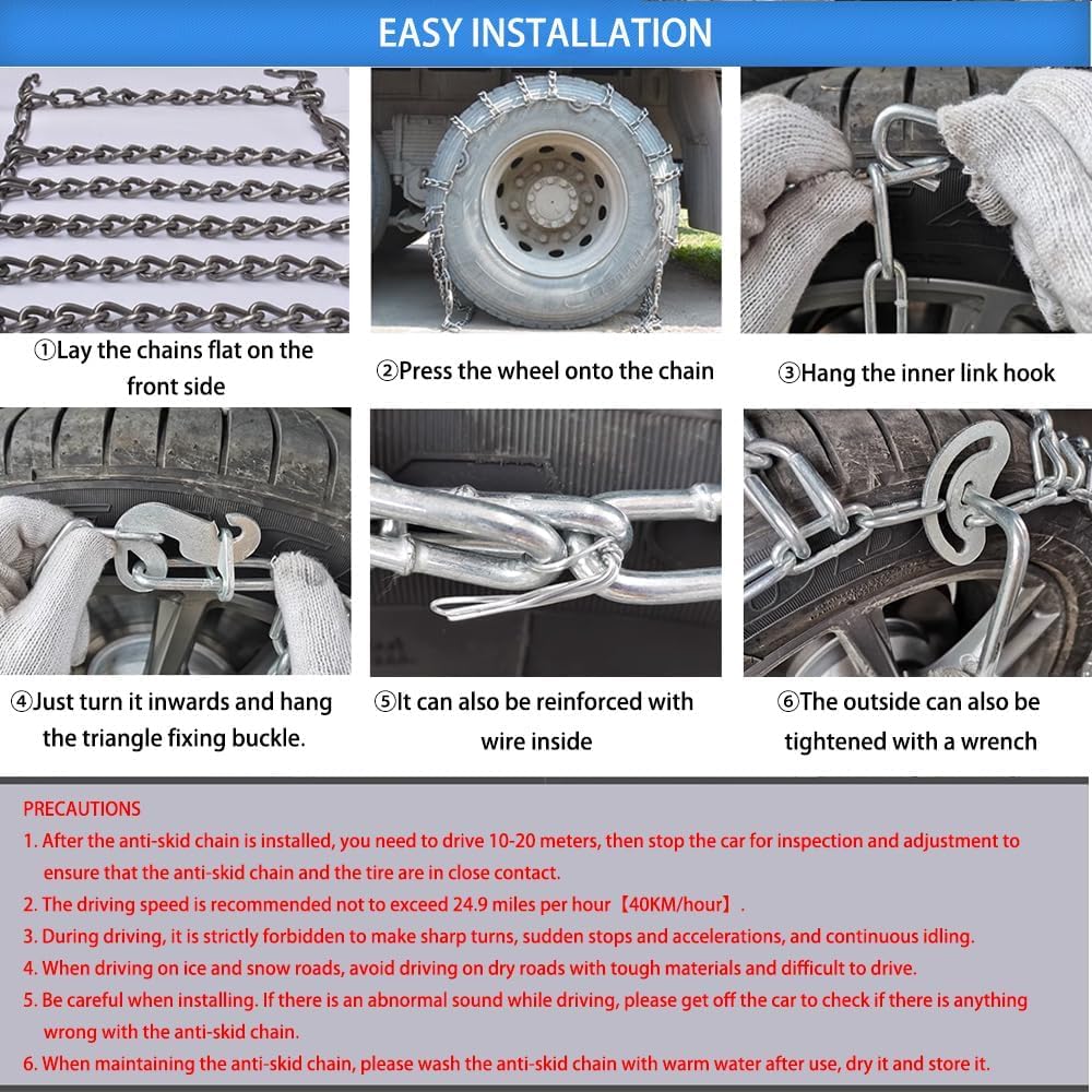 セミトラック用スノーチェーン、自動車タイヤ用スノーチェーン SUVピックアップセミトラックとライト