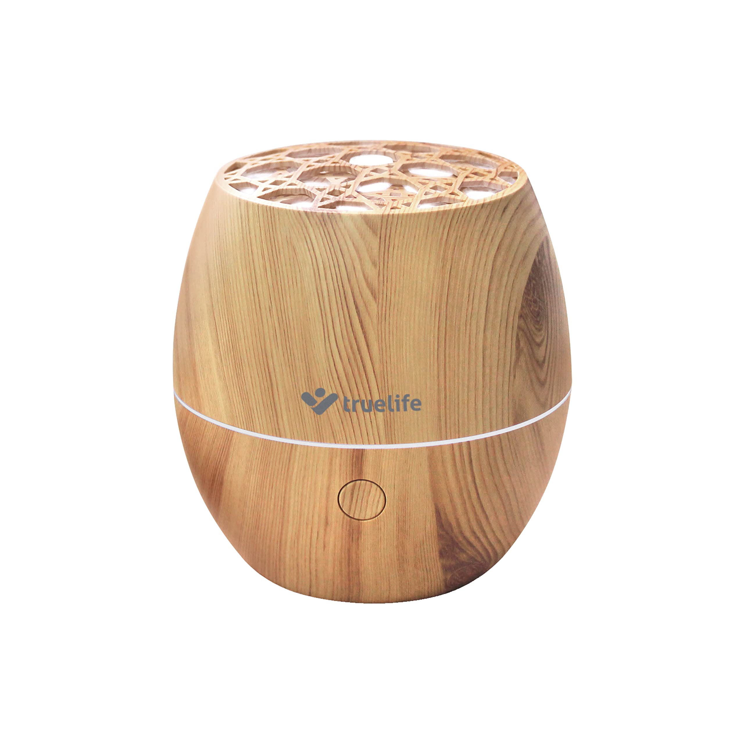 TrueLife Diffuser D3 Light 120 ml Aroma Diffuser Holzdesign Ultraschall Aromatherapie Luftbefeuchter, Duft Diffusor, Ultraschall Luftbefeuchter Aromatherapie Öle, BPA-frei, Duftlampe mit 7 LED Farben