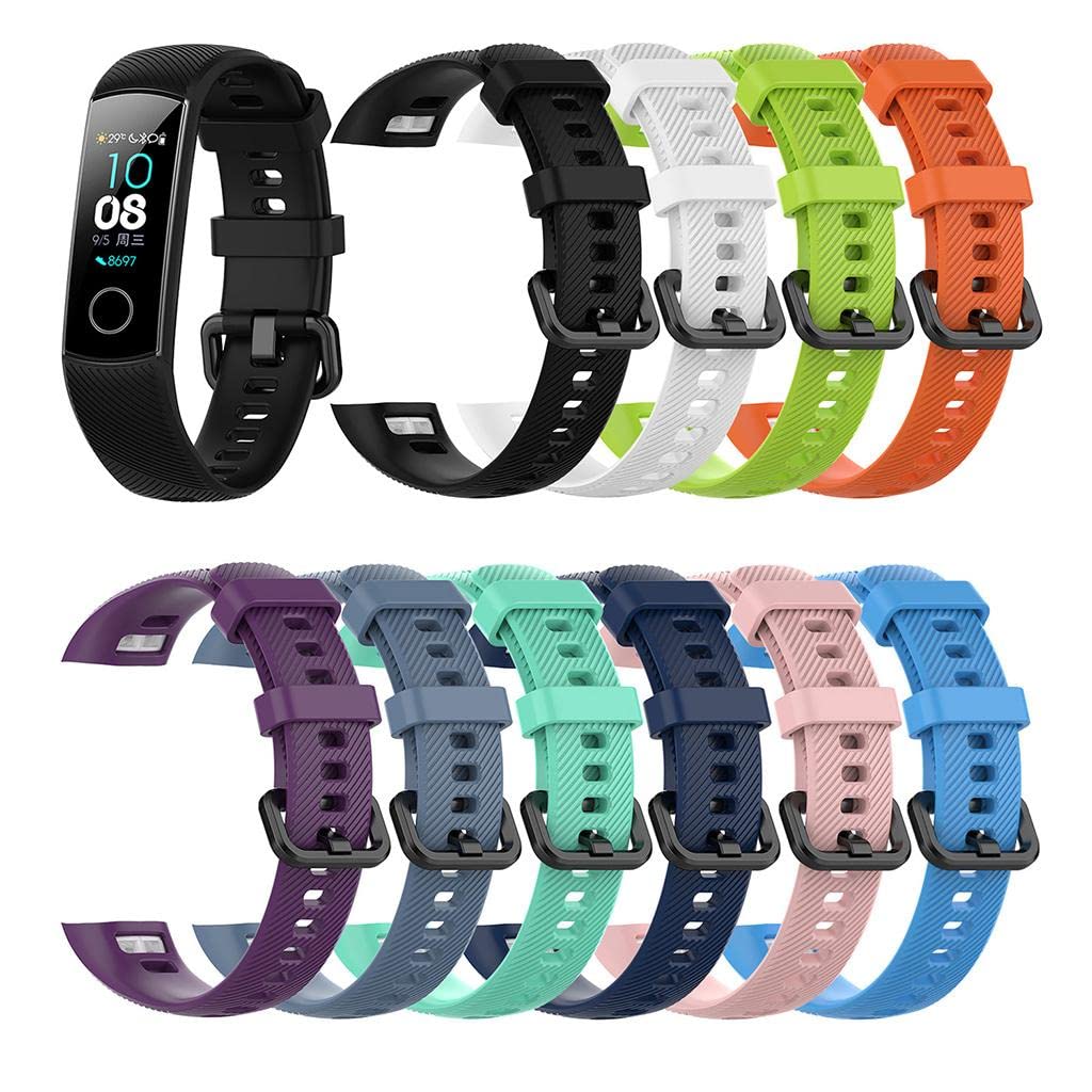 CALANDIS® Replacement Silicone Band 17Mm for Huawei Honor 5 4 Smart Watch Black-image-23