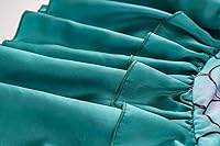 Vista 10 de Funna Disfraz de sirena para niñas, vestido de princesa con accesorios rosa, talla 3T