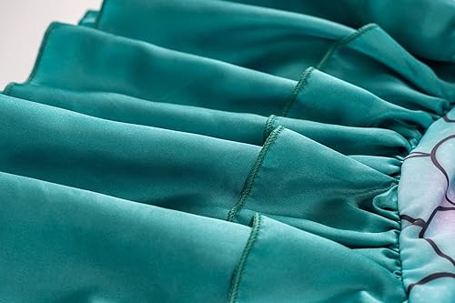 Miniatura 10 de Funna Disfraz de sirena para niñas, vestido de princesa con accesorios rosa, talla 3T