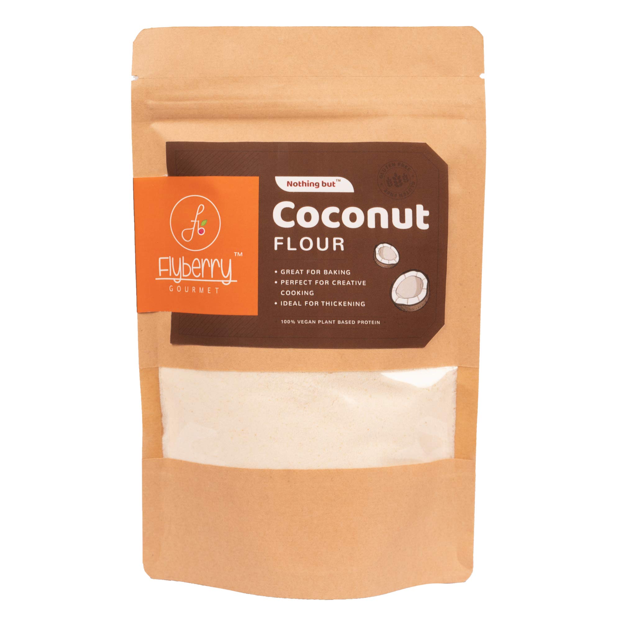 Flyberry Gourmet Coconut Flour, 150g | Plant-Based Protein (B08L9FGW1J) Amazon Price History, Amazon Price Tracker