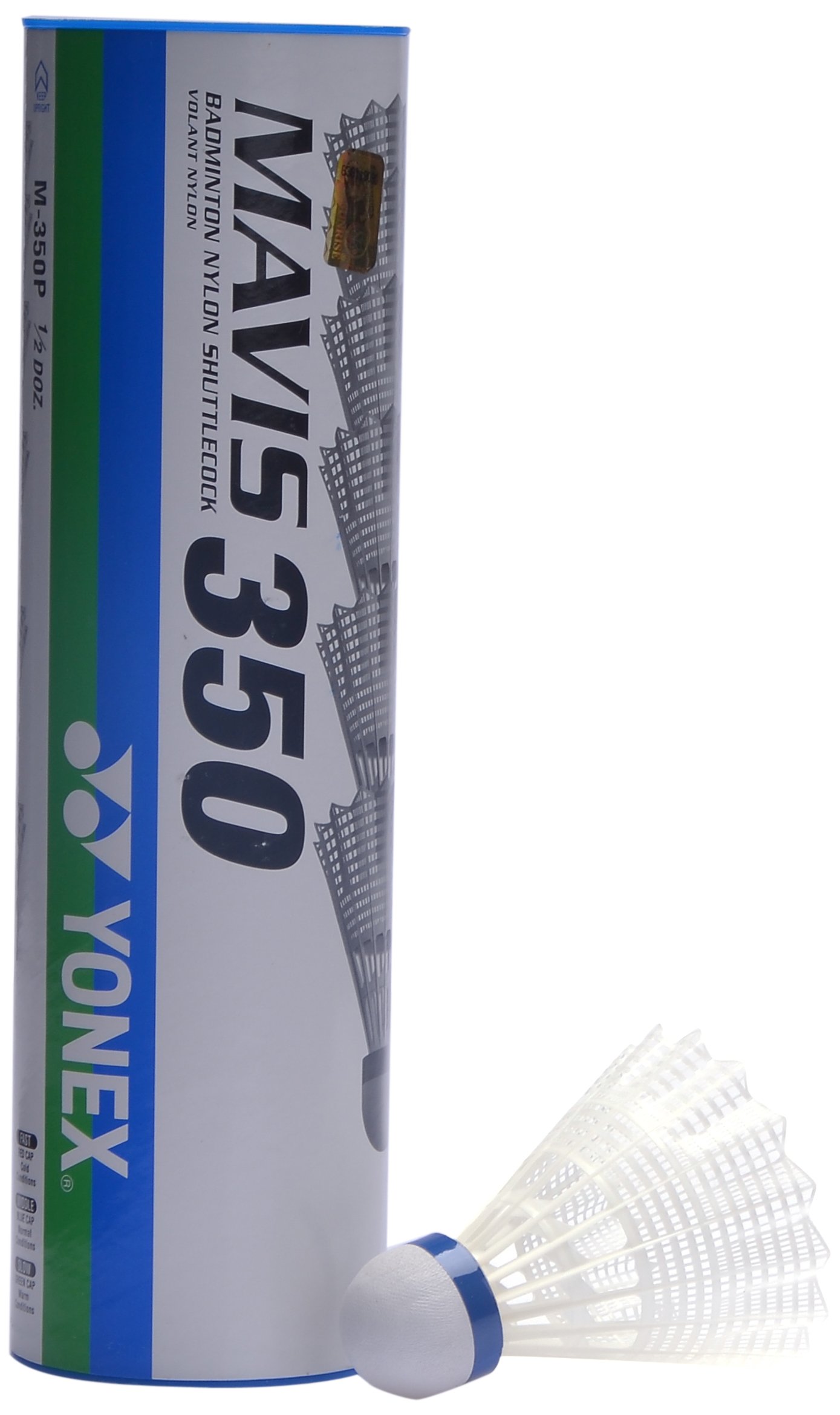 Yonex Mavis 350 - Volani A Tubo Medio, Mavis 350 Blue Cap, Giallo, M-image