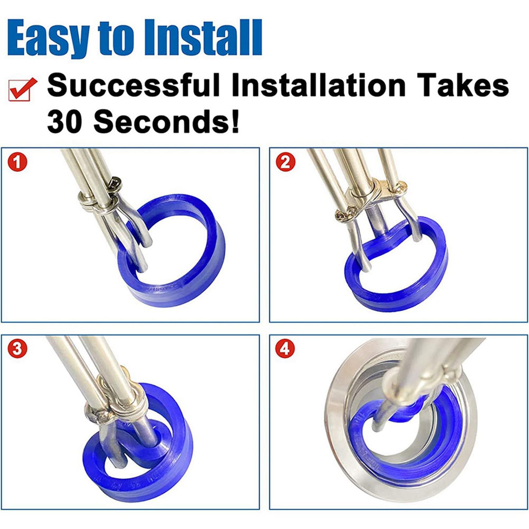 6 Stück Universal U-förmige Cup Hydraulikzylinder Kolbenstangendichtung Installationswerkzeug-Set Controller Boost Auto-Reparaturwerkzeuge