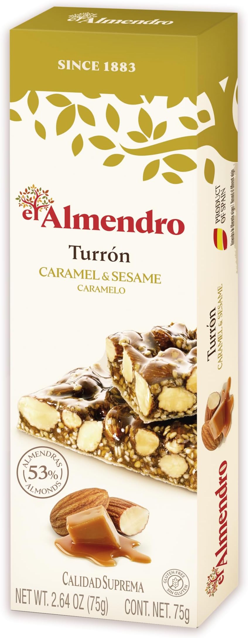 Turron De Caramello 75 Grams