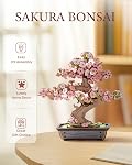 Rowood 3D Puzzles en bois pour adultes,DIY Ensemble de collection botanique de cerises Blossom Bonsai Tree,Craft Kit Cadeau pour adulte pour Noël Anniversaire Action de grâcesJour-Sakura Bonsaï