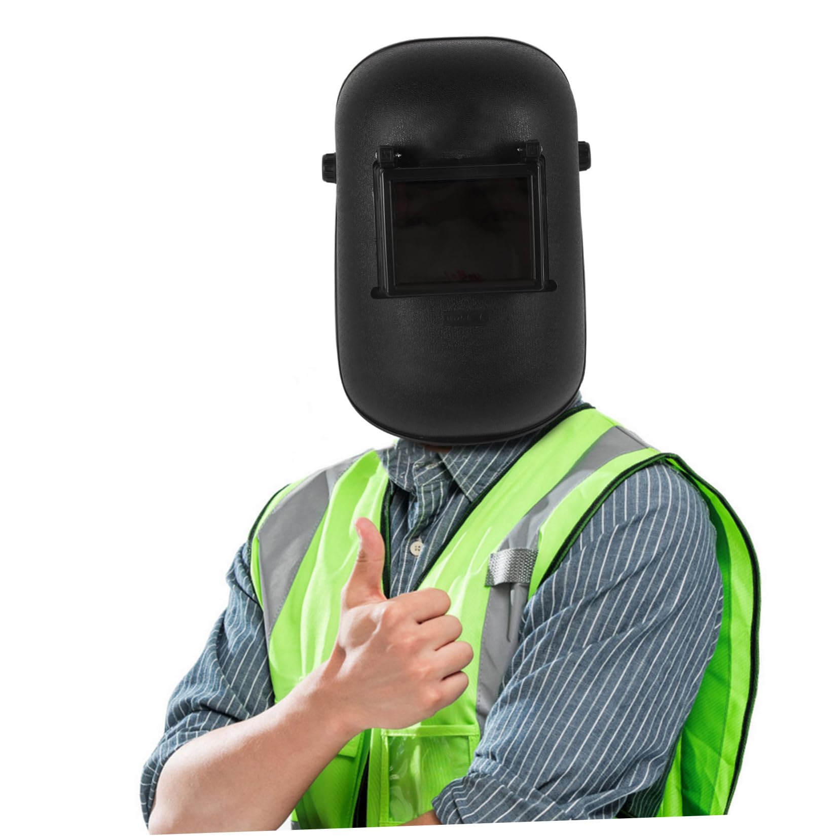 Schweißschutzschild aus Pp Schwarz für Schweißer, Wiederverwendbar