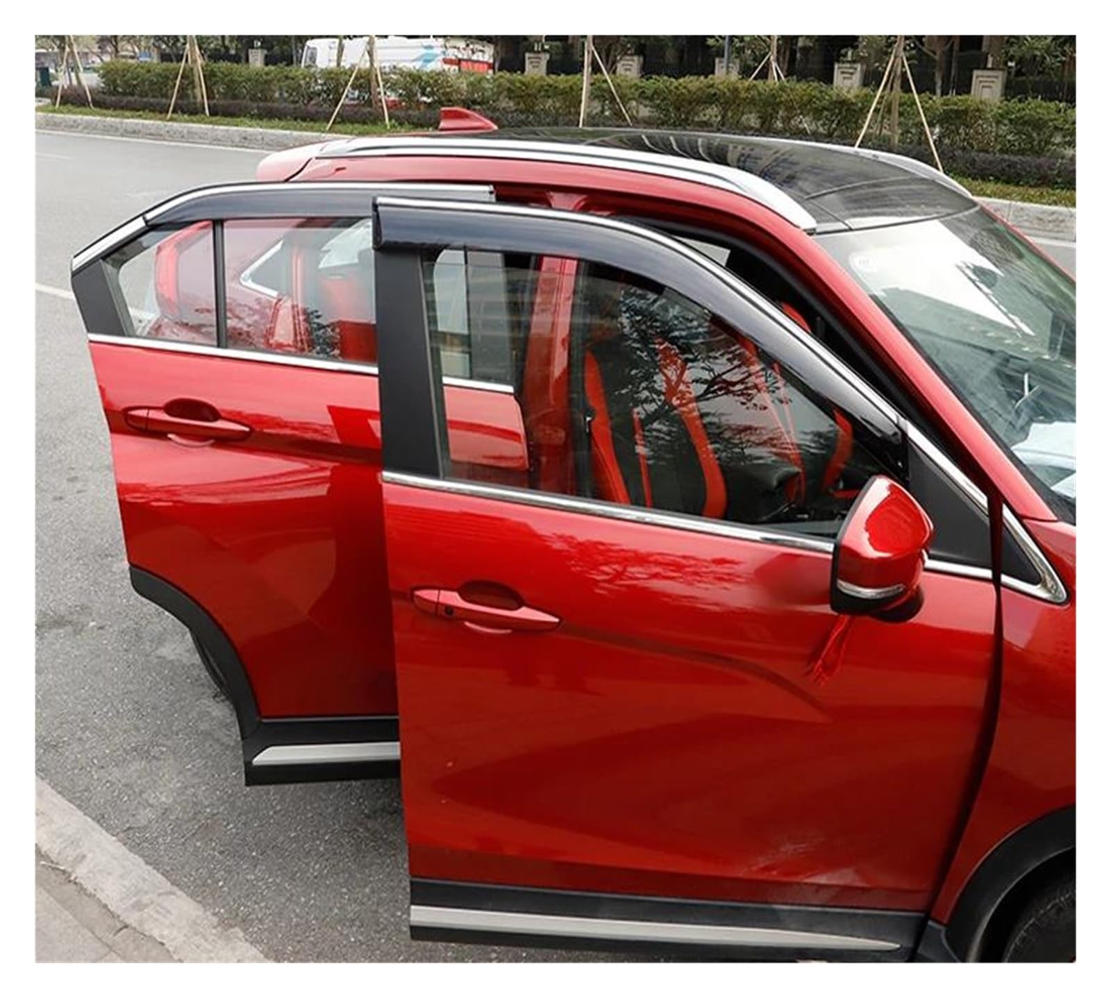 Regenabweiser Für Mitsubishi Für Eclipse Für Cross 2018 2019 2020 2021 2022 2023 Autozubehör Fenstervisier Regenschutz Windabweiser Regenschutz