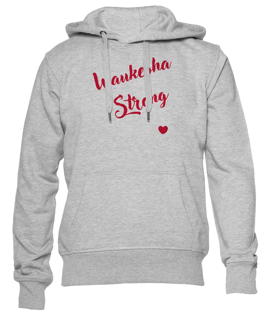 Newtee Waukesha Strong Felpa con Cappuccio Grigia Unisex da Uomo Donna