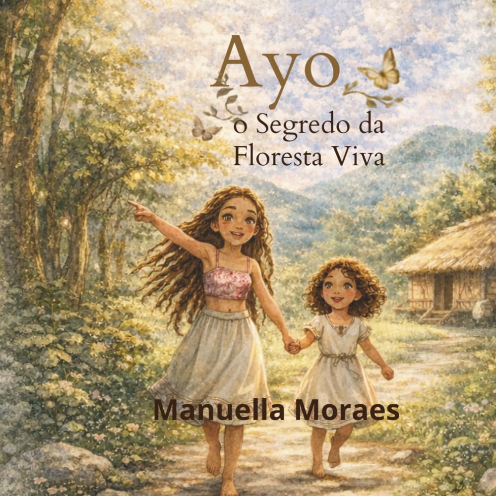 "Ayo e o Segredo da Floresta Viva.: Ayo tem o dom de cuidar das Floretas, quando ela ouve o chamado do vento, ela chama os amigos corre para floresta.