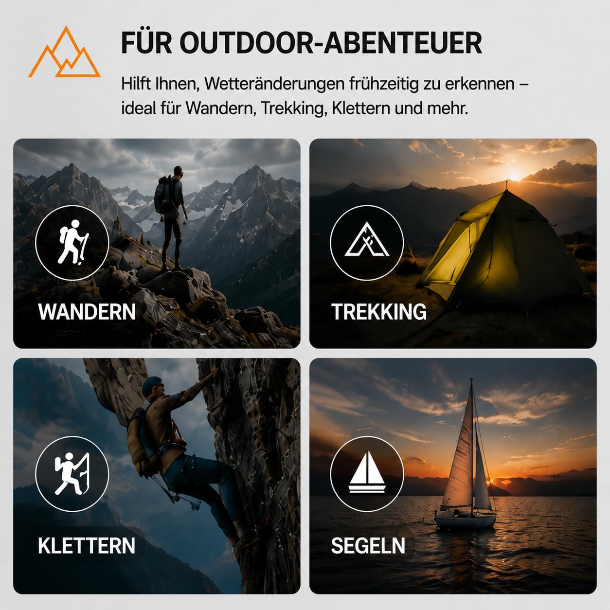 NORTH EDGE Apache-D Herren Outdoor Digitaluhr, 50 m Freitauchuhr mit Tiefenmesser, Kompass, Höhenmesser, Barometer und Schrittzähler