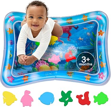 AVEC MAMAN Tapis de Jeu Sensoriel Aquatique Gonflable Anti-Fuites
