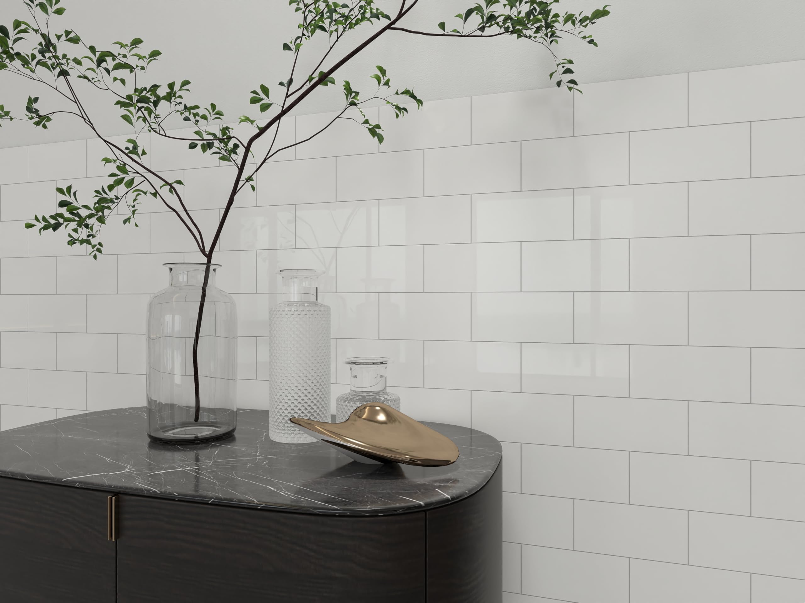 Colamo Luxury 10 Sheet Peel And Stick Backsplash Self Adhesive | Seychelles