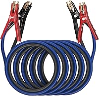 Heavy Duty 4 Gauge 20FT 600A Jumper Cables for Cars, SUVs, Trucks - Tangle-Free Kit with Bag, Gloves, Brushes