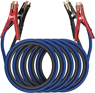 Heavy Duty 4 Gauge 20FT 600A Jumper Cables for Cars, SUVs, Trucks - Tangle-Free Kit with Bag, Gloves, Brushes