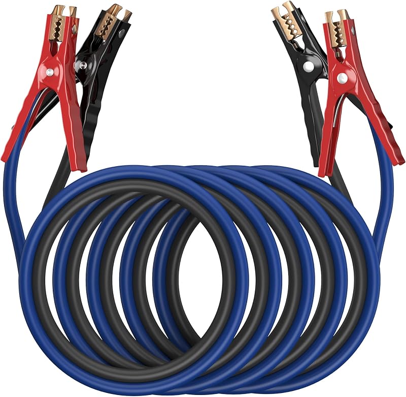 Cabo de transferência de bateria ExtreSpo 4 AWG, 6,10 m, 600 A para veículos 12 V – Kit