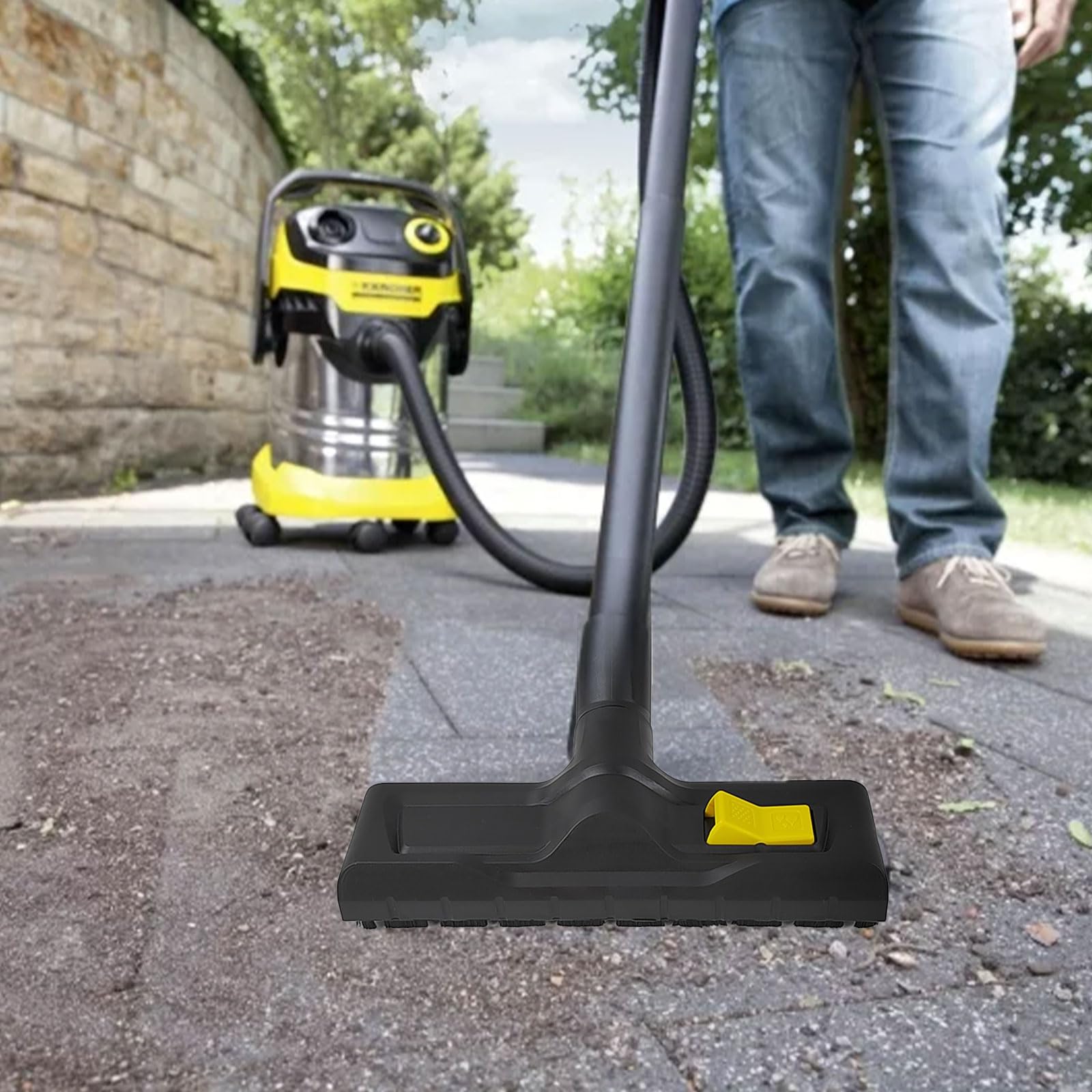 Spazzola Aspirapolvere Universale per Kärcher WD3 WD4 WD5 WD6, Materiale Plastico, Accessorio per Aspirapolvere, Adatto per Uso Domestico, Alberghiero e Ufficio (26 × 6.6 × 4.5 cm)
