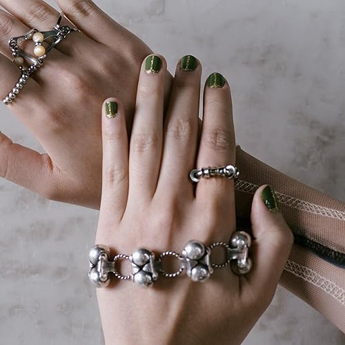 Vista 4 de Foxology Arcane Gold - Esmalte de uñas, vegano, libre de crueldad, sin 15 ingredientes, de secado rápido, de larga duración, resistente al ORO ARCANO