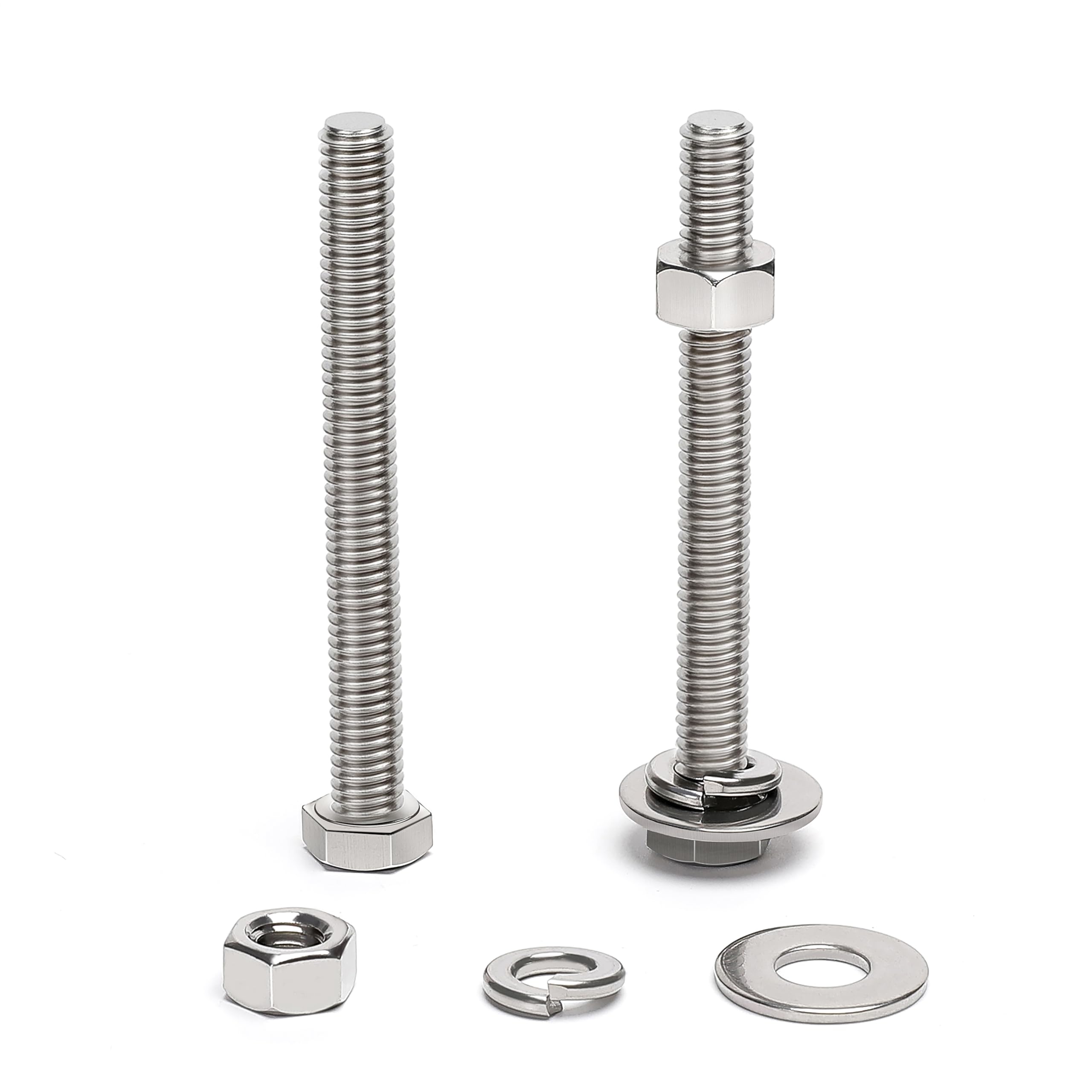 Stainless Steel Hex Bolts & Nuts - 20 Sets -2