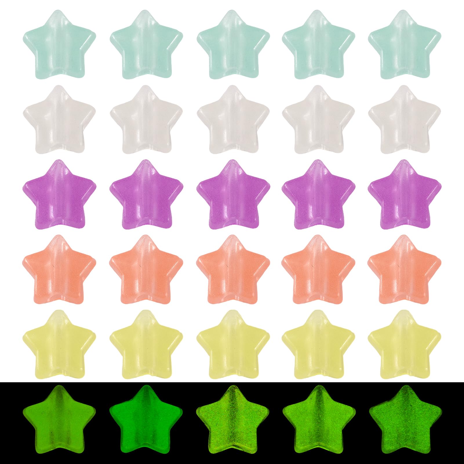 Amazon | Beadthoven スタービーズ 蓄光ビーズ 暗闇で光る 約100g入