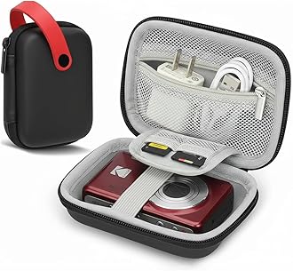 cvhthyu Digital Camera Case for CAMKORY DC403/KODAK PIXPRO FZ55/FZ45/ FZ43/ FZ53/Canon IXUS 285 HS/Sony DSCW800/ DSCW830，Small Cameras Storage Holder for Travel Accessories SD Card Black (Bag Only)