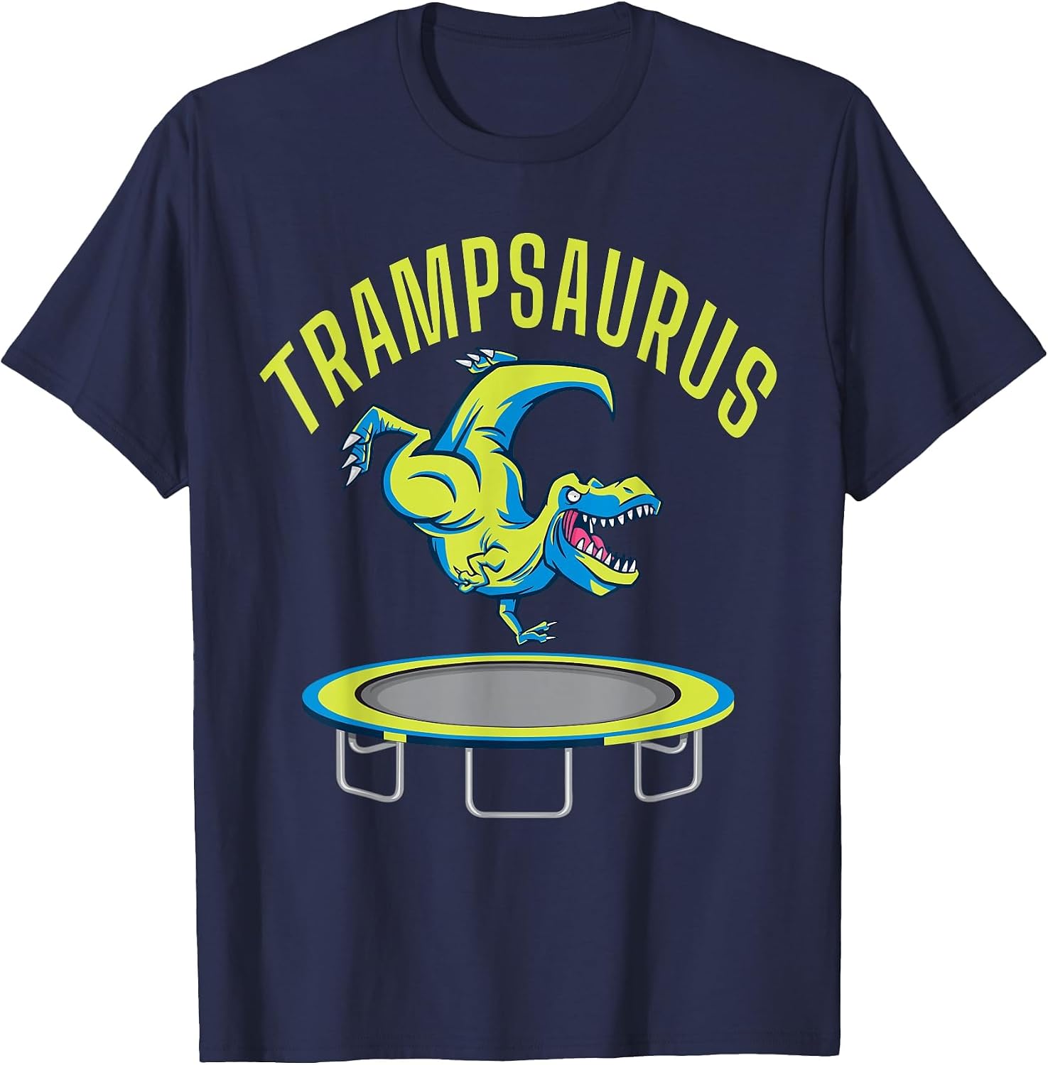 Bounce Jump Trampsaurus Dinosaur T Rex Trampoline T-Shirt image 4