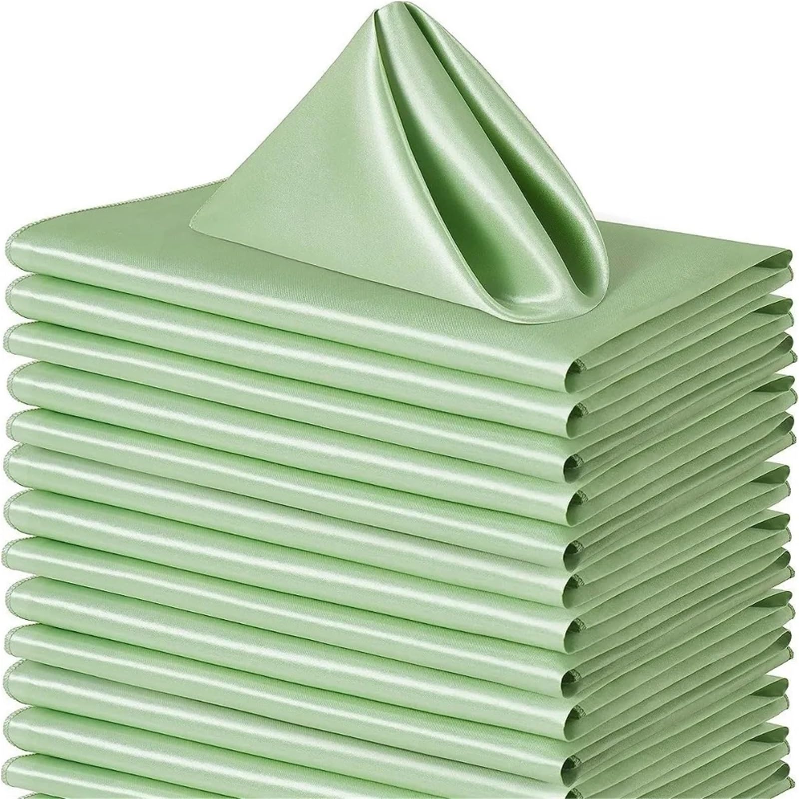 Cloth Napkins 10pcs 30x30cm Wedding Decoration Satin Napkin Soft Reusable Dinner Napkins Washable Table Hotel