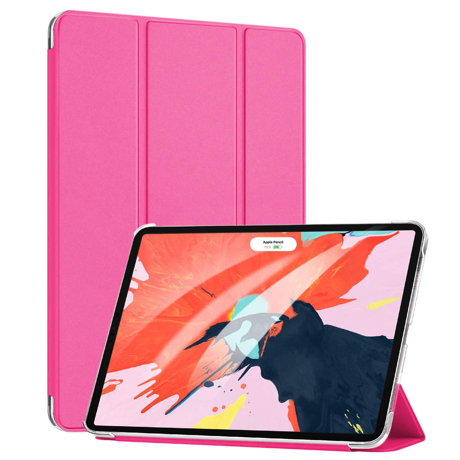 Microsonic Apple iPad Pro 11'' 2021 3. Nesil için Kılıf (A2377-A2459-A2301-A2460) Smart Case ve Arka Kapak Pembe [iPad Pro 11 2021 ile Uyumlu Kılıf - Pembe]