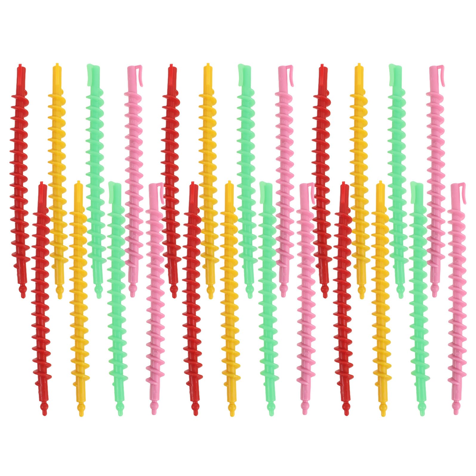 Bigoudis spirale plastiques extra larges CHILDWEET pour boucles permanentes - 8