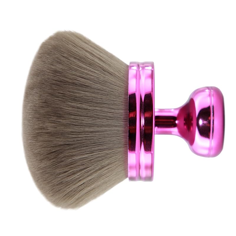 Pincel extragrande para maquiagem corporal DRIPOO, cabeça oval de 8,13 cm, cerdas sintéticas macias, roxo