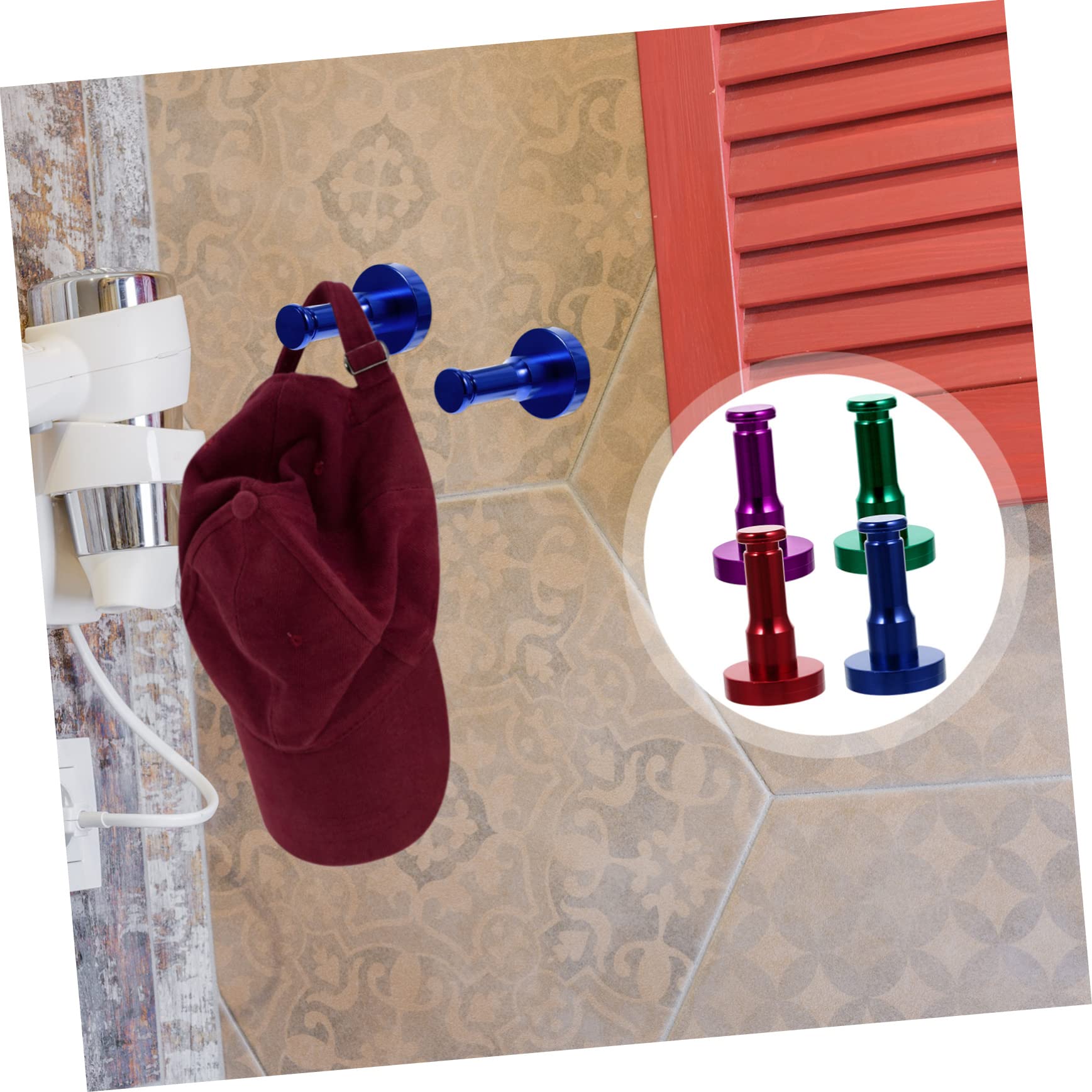 VASDEV 12 juegos de toalleros de gancho de aluminio espacial para puerta de baño, ganchos para colgar abrigos, ganchos para abrigos montados en la pared, ganchos para toallas, ganchos de