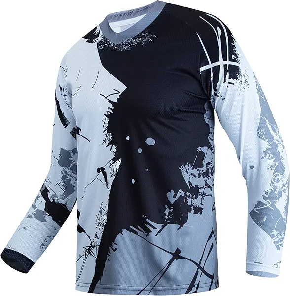 Child Cycling Jersey Kid Bicycle Mountain Bike Jersey Shirt for Boys Girls Children Element Racewear powersports Jerseys