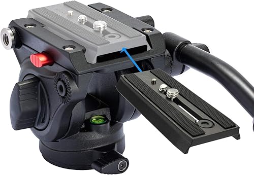 Miniatura 6 de AVELLA Soporte de cámara de reemplazo de placa de liberación rápida deslizante universal con tornillos de montaje de 1/4 pulgadas y 3/8 pulgadas