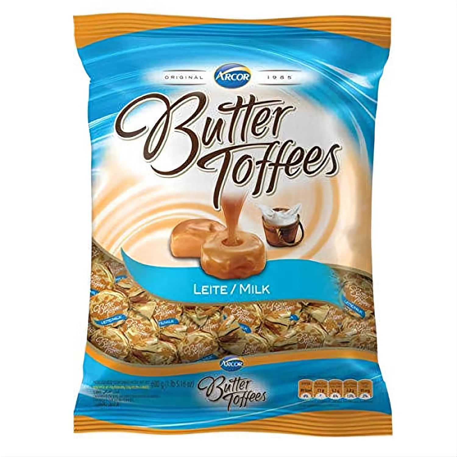 ARCOR Bala Butter Toffees Caramel 822 grs. / Butter Toffes Candies Caramel Flavor